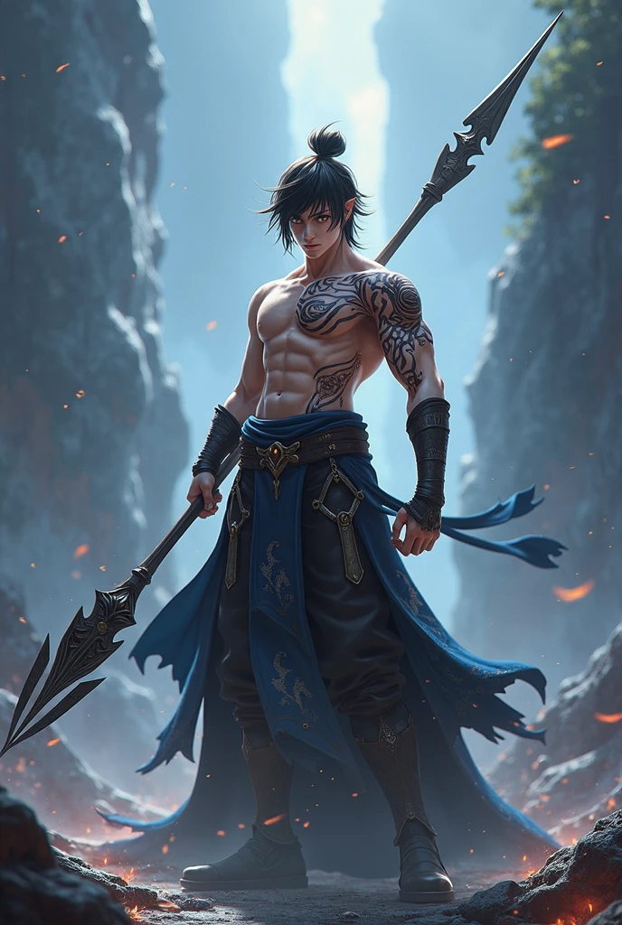 Un primer plano de un hombre con armadura, un guerrero, a muscular hero, un hombre corpulento y atractivo con armadura, (((a handsome prince of Persia))), Sylas, por Yang J, (((imagen de un guerrero adulto))), un chico guapo con el arte de matar demonios, fuerte y  Pose masculina imponente y heroica, muscular character, hombre atractivo con armadura, rasgos alfa europeos, torso descubierto, Quality lighting, persia,
