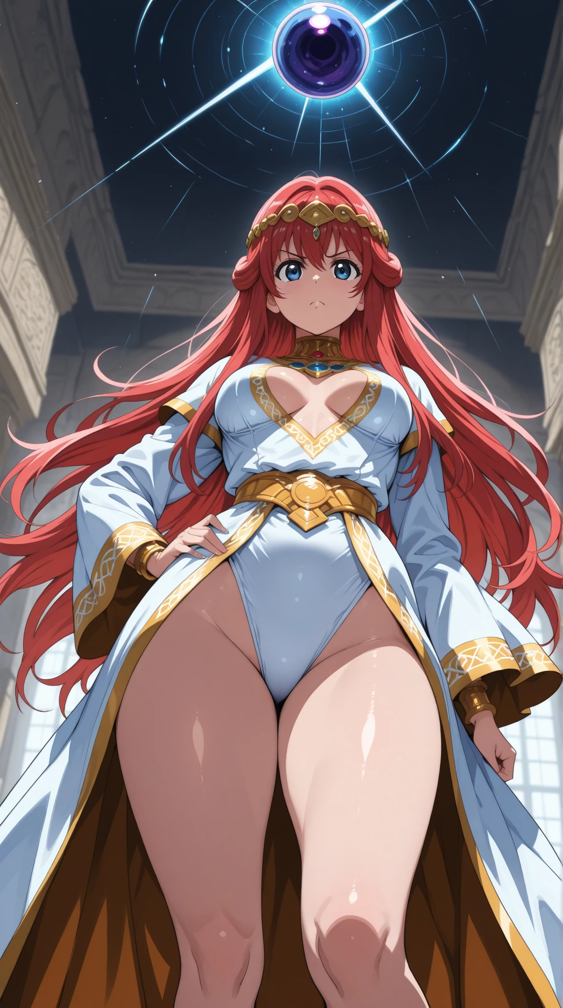(military uniform), (army) ,独奏,
Pink Hair, Blue eyes, bangs,Hair Bun,Twin tails,
1 person,young woman,Beautiful long legs,Beautiful body,
(narrow_Waist),(white panties),(shoot from below),(open thighs),skirt wind, 1girl, sundress, (Haman Karn open thighs),Inside the space base,camel ropes,puffy nipples,manspread,