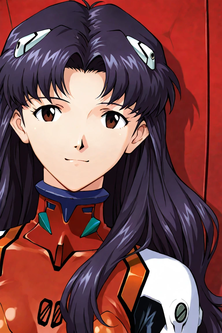 Eva　Katsuragi Misato　Purple Long Hair　Whole person　　NERV Headquarters: First Level of Alert