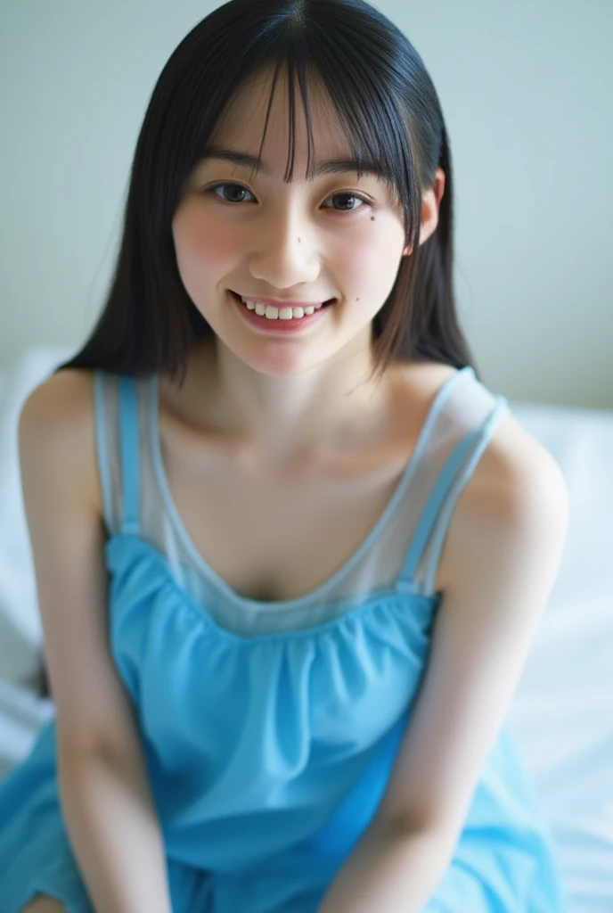 1 top quality girl Very cute beauty small, Bright Eyes Shine, Shine肌 18-year-old, Black Hair A clean and bright look, , and a cute Beautiful Bangs Big Breasts School high school Nude Erotica