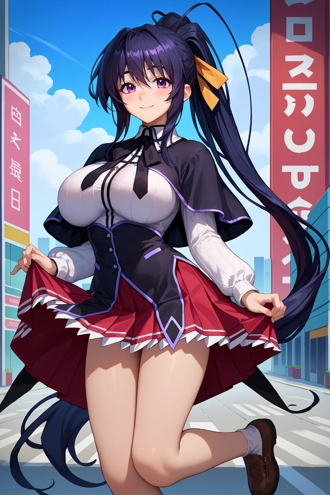 Ai Hoshino, Ai Hoshino, hair between eye, Hair Ornament, Hair Ribbon, Long hair, One side up, (Purple eyes:1.1), Purple hair, rabbit hair ornament, (star-shaped pupils:1.5), symbol-shaped pupils,Brake belt, Black belt, brooches, Dress, Pink dress, frilly dress, Ruffled gloves, frilld, gloves, heart brooch, Idol, Idol clothes, Jewelry, Pink gloves, Red Ribbon, bow ribbon, turtleneck dress,BREAK looking at viewer,BREAK (masutepiece:1.2), Best Quality, High resolution, Unity 8k壁纸, (Illustration:0.8), (Beautiful detailed eyes:1.6), extra detailed face, Perfect Lighting, extremely details CG, (Perfect hands, Perfect ???????),Smile with open mouth、outside of house、plein air、Stand on the escalator, (By up escalator), (lower body shot), Thigh Focus, (Taken from the bottom 1.3), (View ???????????1.3)、 (pink ?????:1.3)、(Skirt that rolls up:1.3)、(Fully exposed panties:1.5),