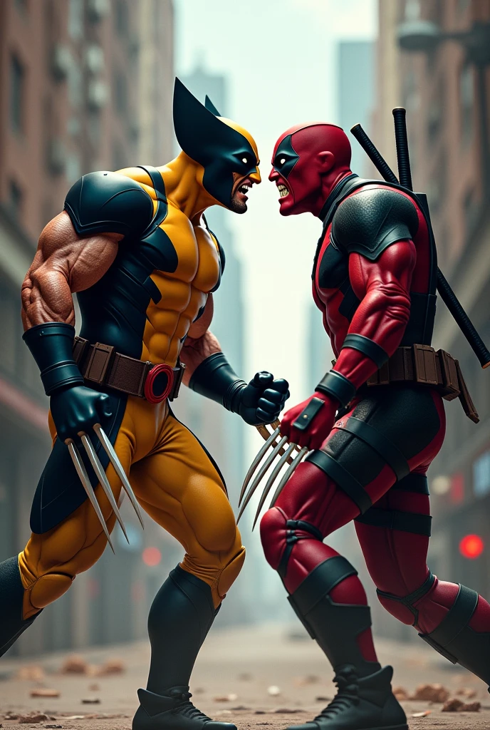 Deadpool having sex with Wolverine