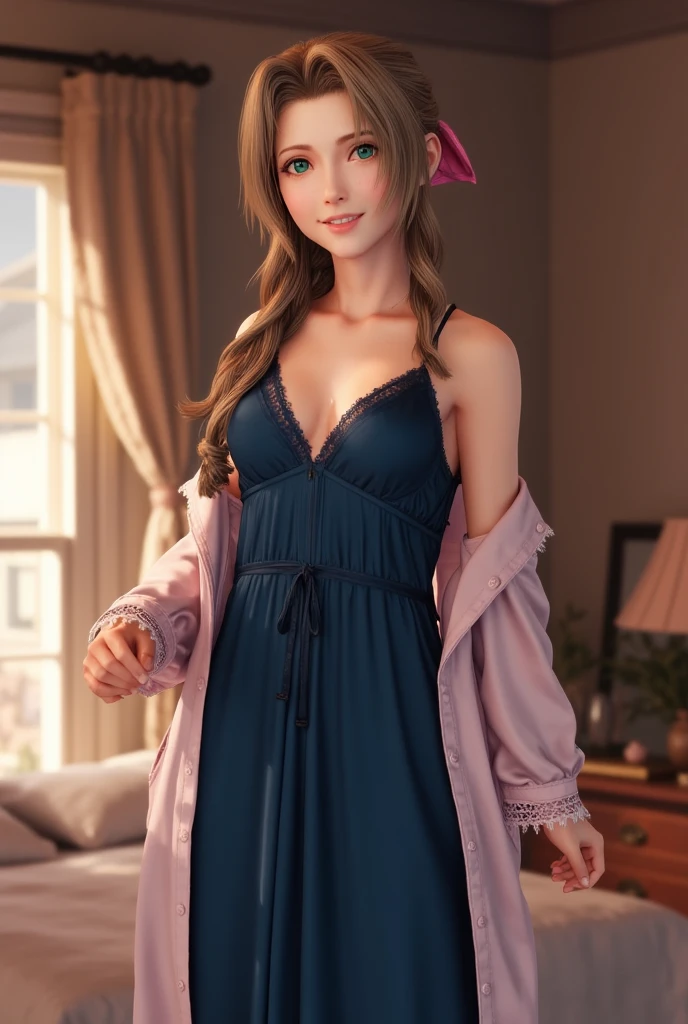 (Ultra-realistic), (figure), (High resolution), (8k), (Very detailed), (Best figure), (Beautiful fine details), (highest quality), (Very detailed), (masterpiece), (wallpaper), (Detailed face), alone, (Dynamic pose), One Girl, White wavy hair on the bed, Losing clothes, Japanese, Iris-colored eyes, (((Very thin, Small and short nightdress)), Medium chest, Long legs, Best foot comfort, (No pants), (No bra