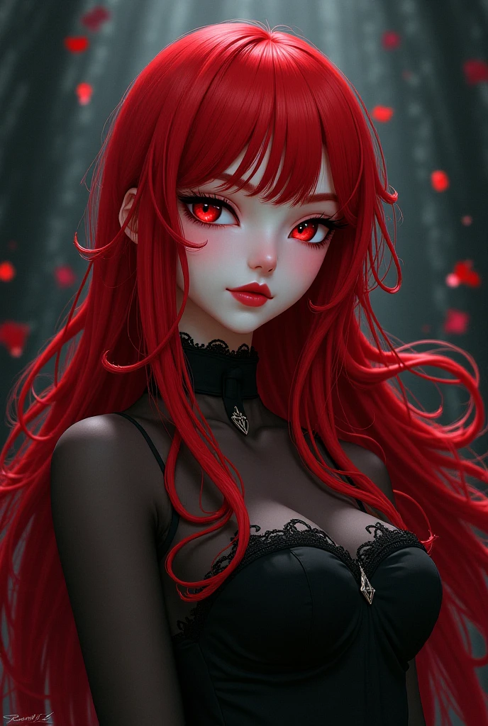 (best quality, highres, masterpiece:1.2), ultra-detailed, (realistic:1.37), portrait, goth, human, green eyes, naked, beautiful detailed lips, extremely detailed face and eyes, long eyelashes, fair skin, flowing red hair, Remilia Scarlet, solo, captivating beauty, moody atmosphere, bites his lip, pensive expression, mysterious aura, majestic presence, gothic style, cross necklace, dark eyeshadow, pale complexion, intense gaze, striking appearance, imposing posture, dark background, classical composition, soft lighting, emotional performance, poignant melody, fascinating harmonies, intricate musical score, artistic interpretation, passionate playing, expressive hands, enchanting atmosphere, ethereal beauty, impressive technique, mesmerizing talent, virtuoso performance, masterful execution, captivating presence, enchanted audience, music notes floating in the air, poetic elegance, transcendent experience, musical vibration, spellbinding aura, haunting melodies, dark elegance, inner depths, immortal essence, fanciful imagination, unearthly grace, alluring grace, captivating eyes, wistful expression, haunting beauty