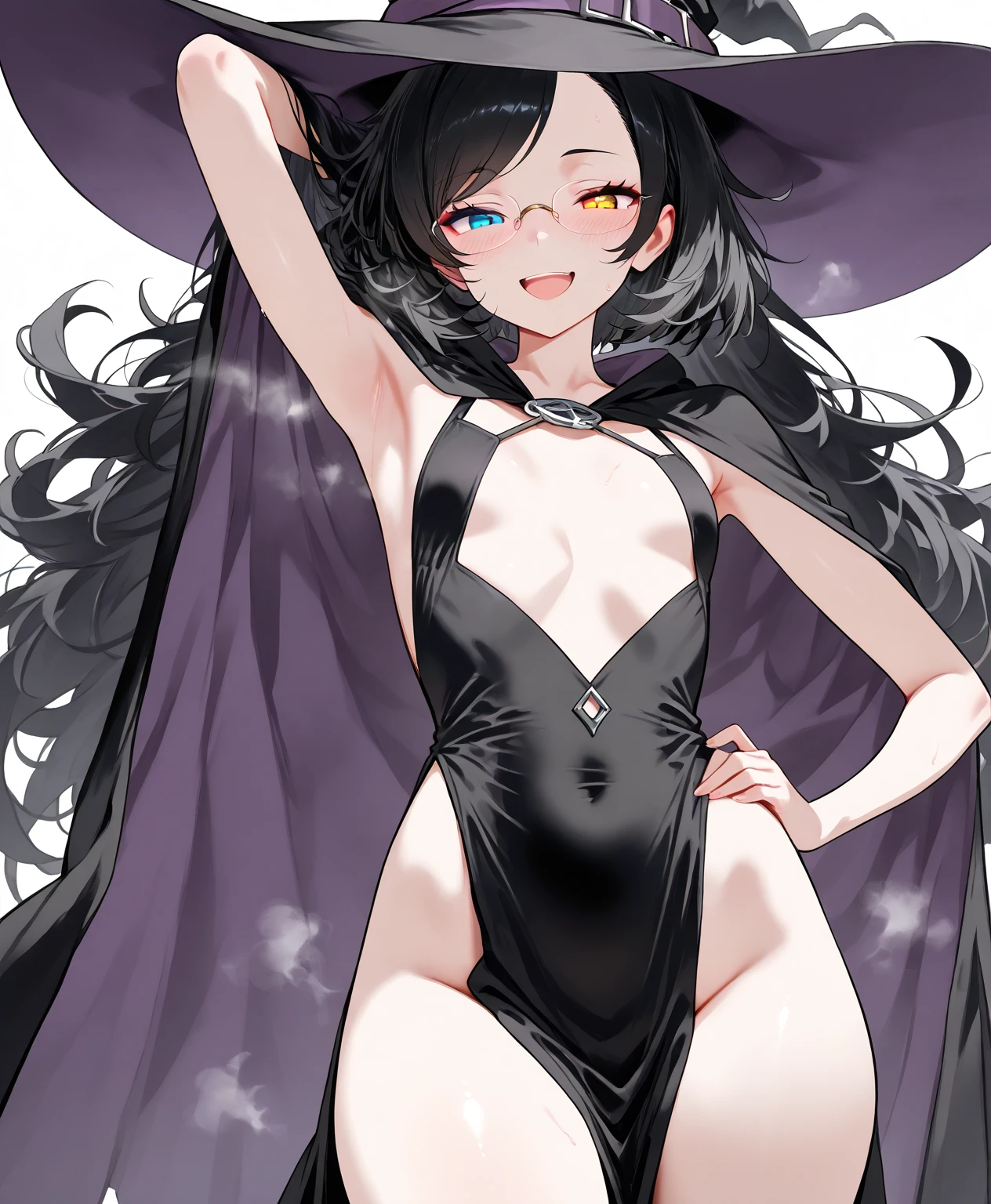 Hole black silk beautiful legs,bralette,mouth drool