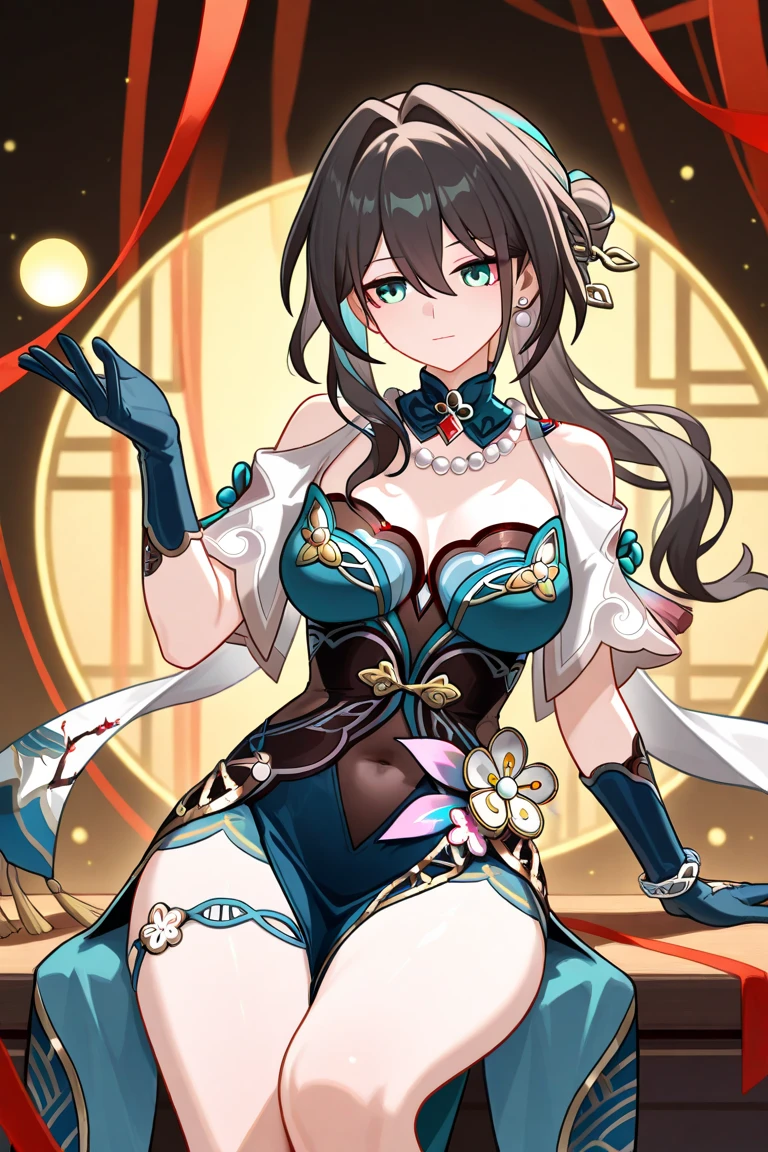 (tmasterpiece),(extremelydetailed8Kwallpaper),Best quality at best,(Original figure painting),Chinese-style architecture,((Upper body)),(Behind the arm),(独奏),1个Giant Breast Girl,(mediuml breasts),brunette color hair,over exposure,(An extremely delicate and beautiful piece),(Beautiful and detailed eyes description),(Beautiful and detailed facial depiction),standing on your feet,Silvertone,((Taoist robes)),Detailed clothes,hair adornments,详细的脸,looking at viewert。