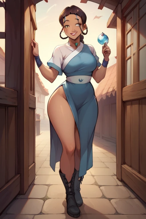 girl, no clothes, no underwear, nude, no pubic hair, large breasts, flat medium length brunette hair, looking down at me, I am under her with my penis in her vagina, cum dripping out of her genitals, cum dripping out of her vagina, she is smiling with pleasure, pregnant, large pregnant stomach, extremely detailed face, high quality, photo taken from a distance, full body image, standing behind her with his hand on her belly is a white male with very white skin, he is nude with a very large penis, zoomed out, extremely detailed face, extremely accurate face, perfect teeth