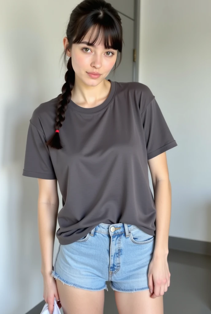 a girl, full body, simple tshirt, pants, outdoors, city, staryuukixl,  <lora:StaryuukiXL:0.9>