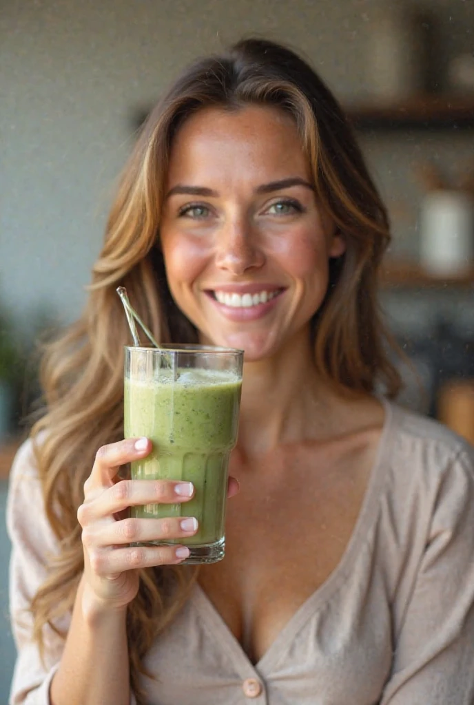 blonde woman drinking coffee