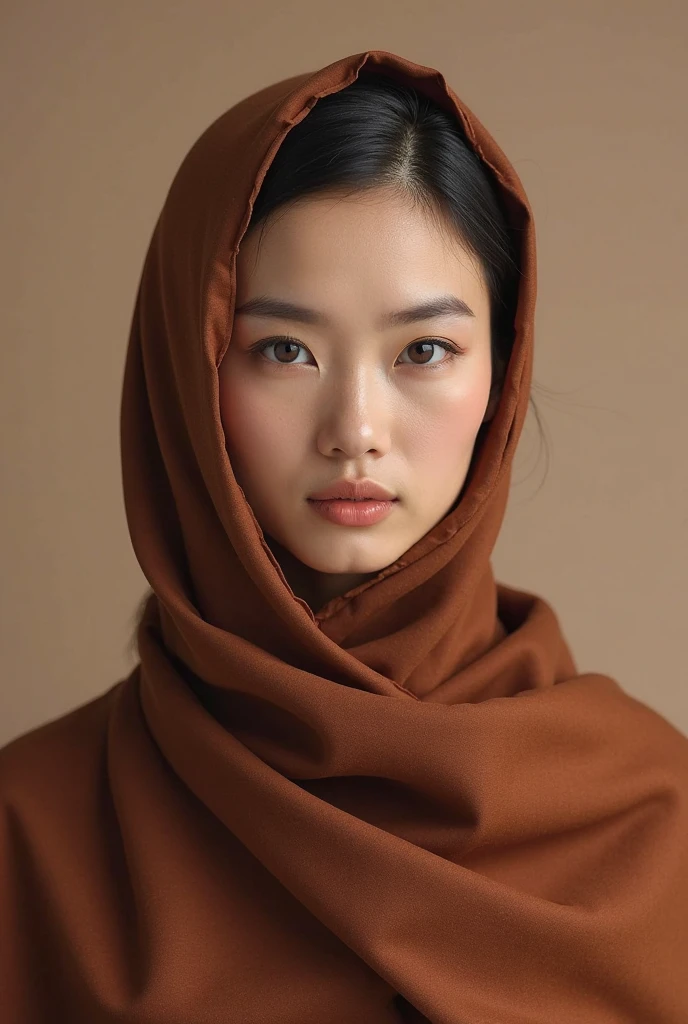 a most beautiful Chinese Asian woman named Cikgu Norzamani with zebra leopard print hijab wears zebra leopard print unitard catsuit.She always wear zebra leopard print hijab-like hood.