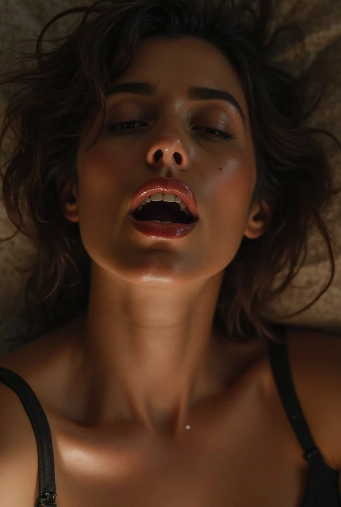25 yo babe, middle Eastern, Naked , orgasm face