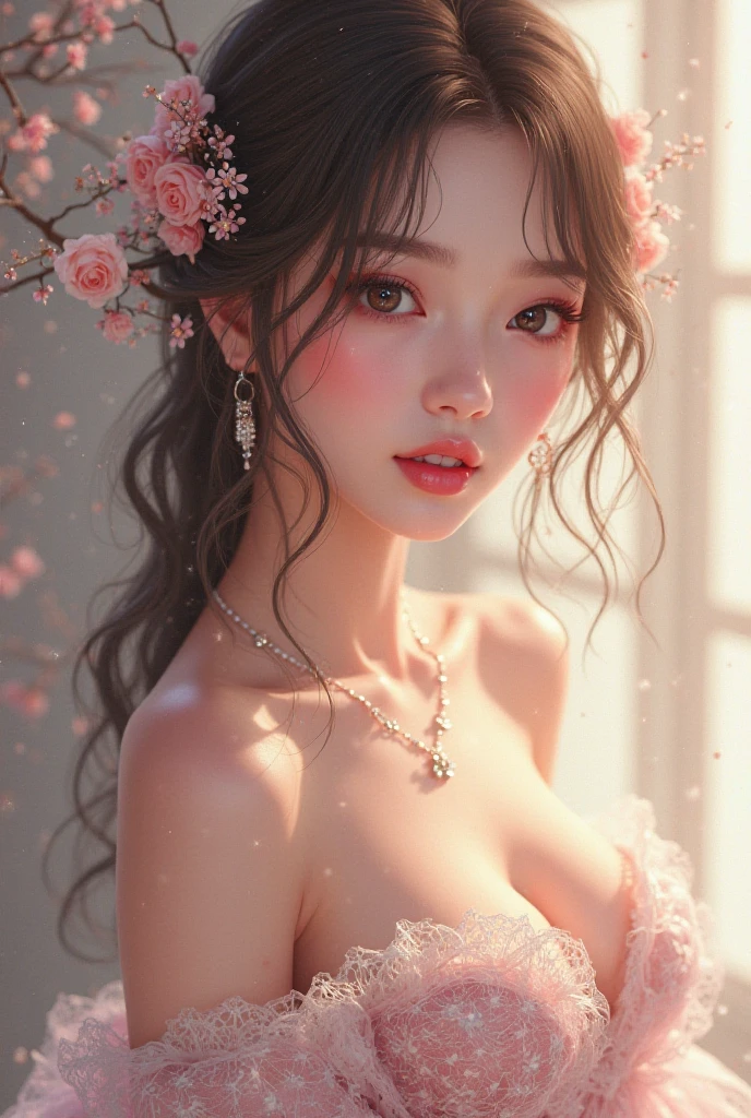 Cute girl with big boobs