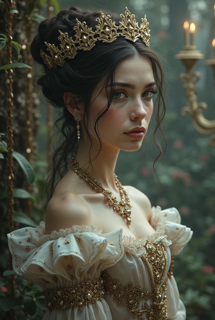 Glass sculpture, glass art, clear, colorful, fairytale, 18th century masterpiece. Absurdres best quality UHD.

Ultra detailed vintage portrait adorable glass Queen of Hearts, Alice in Wonderland. Aykut Aydogdu, Coby Whitmore, Ray Caesar, Fragonard, Dale Chihuly, Jeff Koons. 

Perfect face, detailed eyes, opulent costume, beautiful patterns, glass garden background, intricate details., trending on artstation, sharp focus, studio photo, intricate details, highly detailed, by greg rutkowski