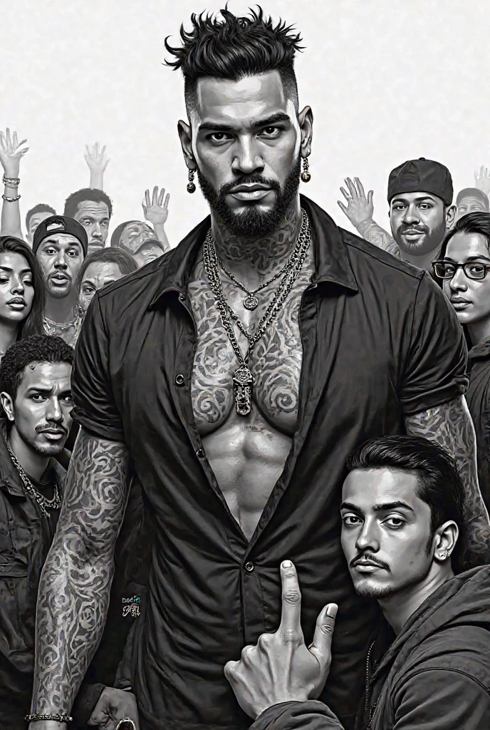 three tall, strong black men with tattoos in a daycare full of 1-year-old babies