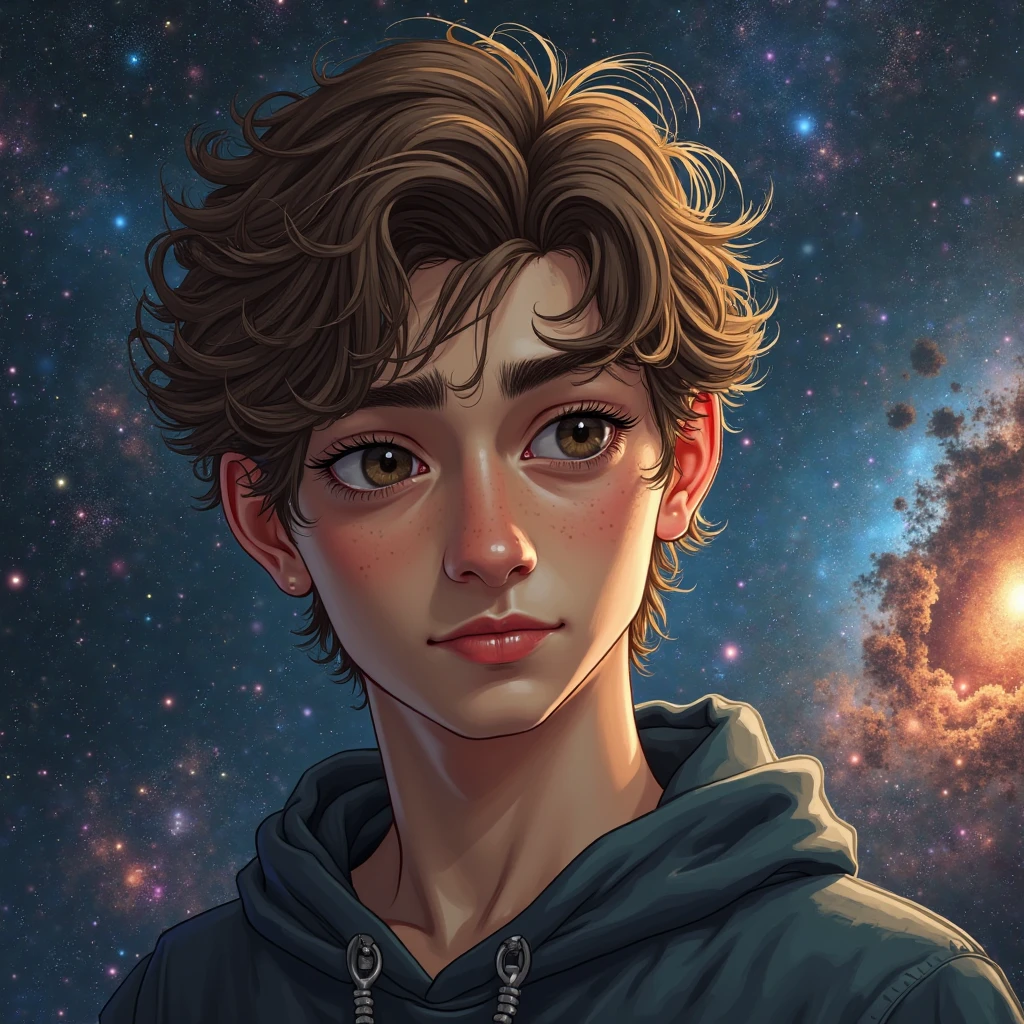 The logo of a boy lost in the universe --auto --s2