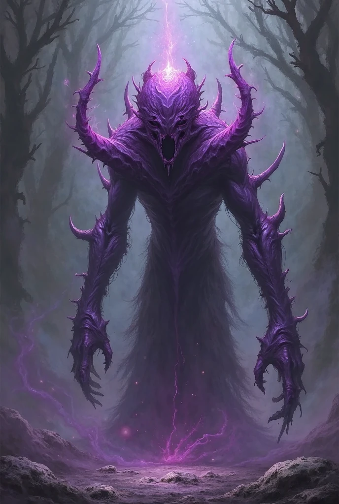 To describe Omnithor "Destructive Atheists" as a genderless creature that resembles a demonic monster and has a body with a deformed shape like a bug, Here is a revision of the visualization in style *genshin impact*:
1. **Abyssal Paradox Dimension**:
- **Background**: Maintain a background filled with cosmic chaos and paradoxes, like a dark corridor with distorted elements, and visual effects that indicate instability and chaos.
2. **Appearance**:
- **body**: Omnithor should be depicted with a body that looks like a demonic monster and has an unformed bug-like shape.. bodynya bisa terdiri dari bagian-bagian yang tampak seperti armor iblis dengan tekstur kasar dan sayap atau kaki seperti bug yang terdistorsi. The body color can be dark, dengan aksen warna purple atau biru yang bersinar untuk menunjukkan elemen kosmik dan ketidakstabilan.
- **Hair**: If hair is added, it should look like a cosmic element flowing or changing shape, perhaps with dark colors and light accents.
- **clothes**: clothes Omnithor sebaiknya adalah bagian dari tubuhnya yang terlihat terdistorsi dan tidak stabil, like scales or armor with designs that float and change shape.
3. **face**:
- **expression**: expression wajah Omnithor harus mencerminkan sifat tidak terduga dan kekacauan. Eyes can be red, purple, or black with dynamic light effects to indicate instability. Add details like cracks or waves of light around the face to add a chaotic effect..
- **Detail face**: facenya bisa memiliki fitur monster seperti taring atau tanduk yang tampak terdistorsi, reinforces the impression of evil and chaos.
4. **Accessory**:
- **symbol**: Accessory atau elemen tambahan bisa berupa orb atau simbol yang terdistorsi di sekitar tubuhnya, with visual effects depicting cosmic chaos.
5. **Posture and Aura**:
- **pose**: Omnithor can be depicted in a pose that