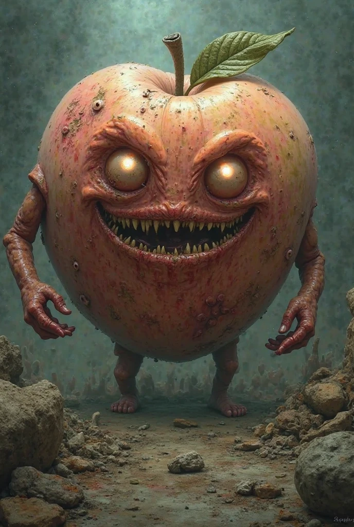 anthropoturnic lichis with human skin and burly body, pores, grotesque lychee meat, pink lychees inside, Lychees look like a human head, with a hungry expression on a human face, turn, realistic photo, DSLR, medium format, 35mm, surrounded by bookends and flowers