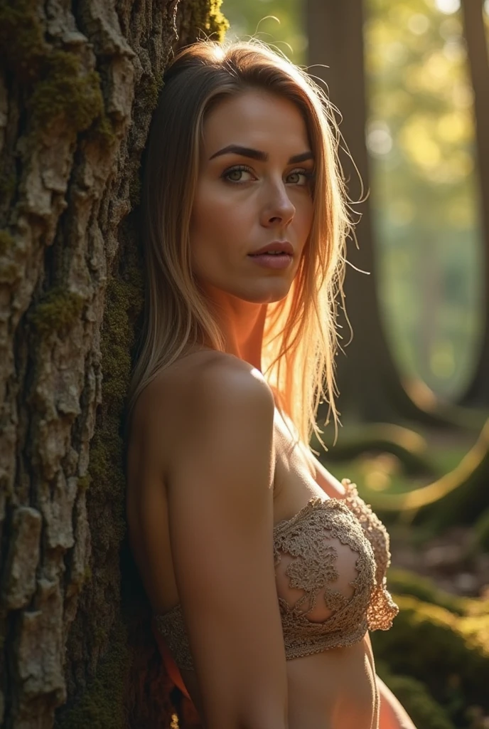 masterpiece, best quality, extremely detailed, hyperrealistic, photorealistic, a beautiful 20s french model, forest, in the midnight:1.2, smoking, salmon blouse:1.2, ultra detailed face:1.1, medium hair, blonde hair, pale skin, busty breasts, seductive smile