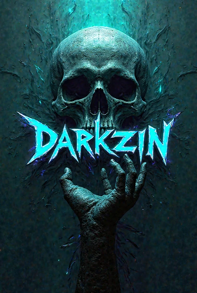 Graffiti style wallpaper avatar gamer dracula holding a spiked sign with the word DAZKER in 3D style