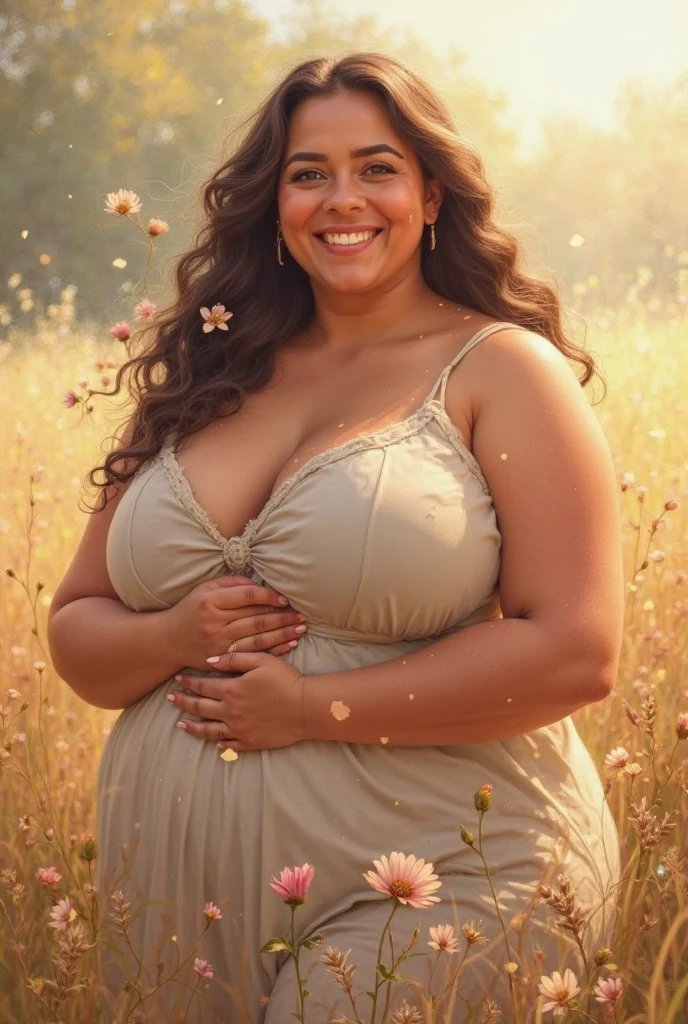 chubby woman