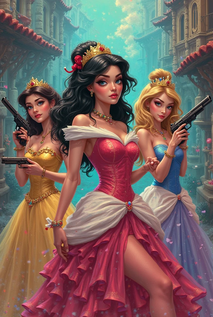 Disney princess as bitchs