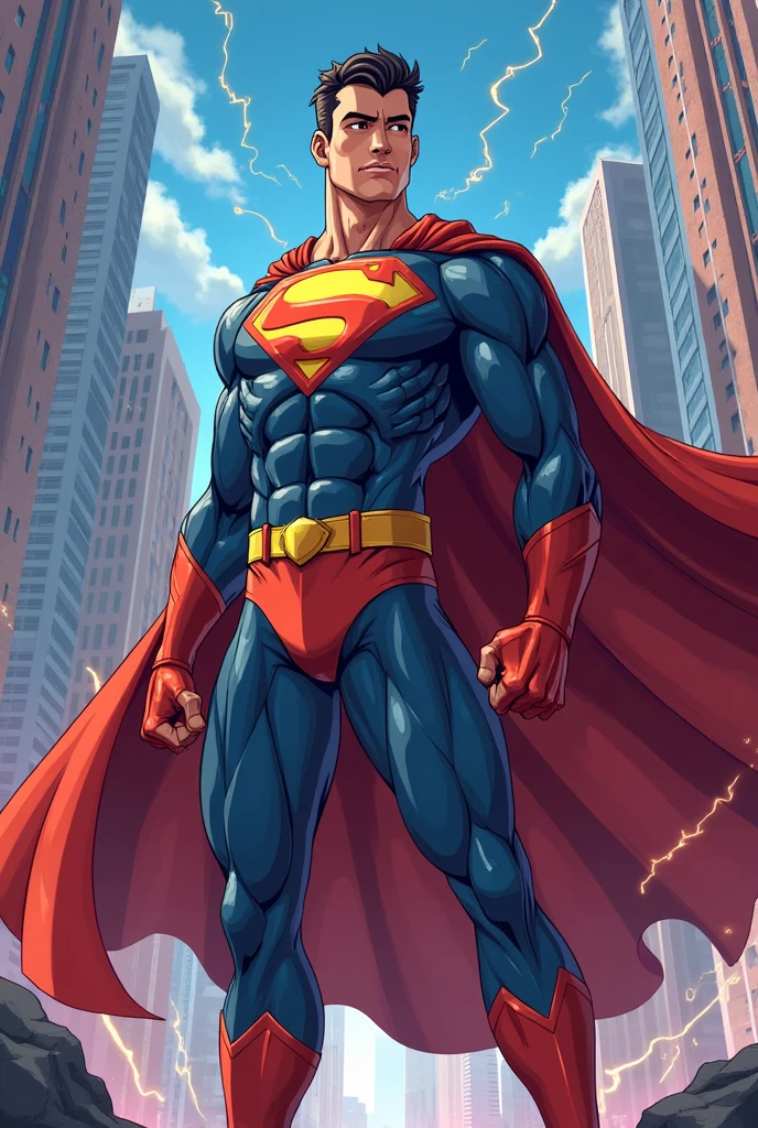 ANIME-LIKE ANIMATED IMAGE OF A MALE CONDOM AS A SUPERHERO, FIGHTS AGAINST UNWANTED PREGNANCY AND SEXUALLY TRANSMITTED INFECTIONS