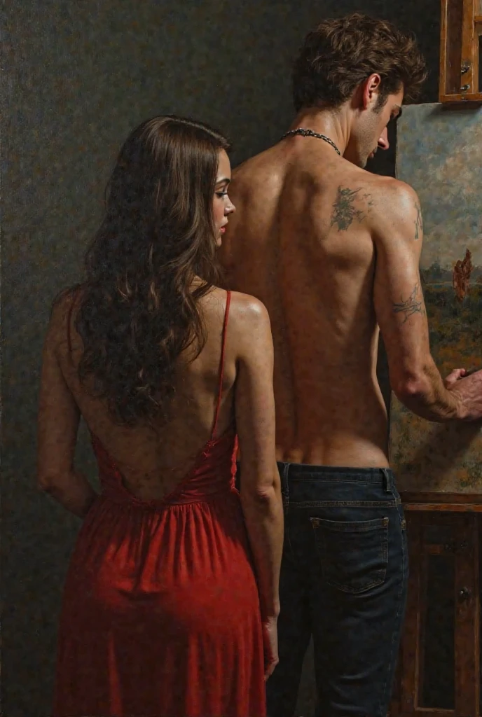 A naked girl in an alley, a homeless man putting his cock in her ass 