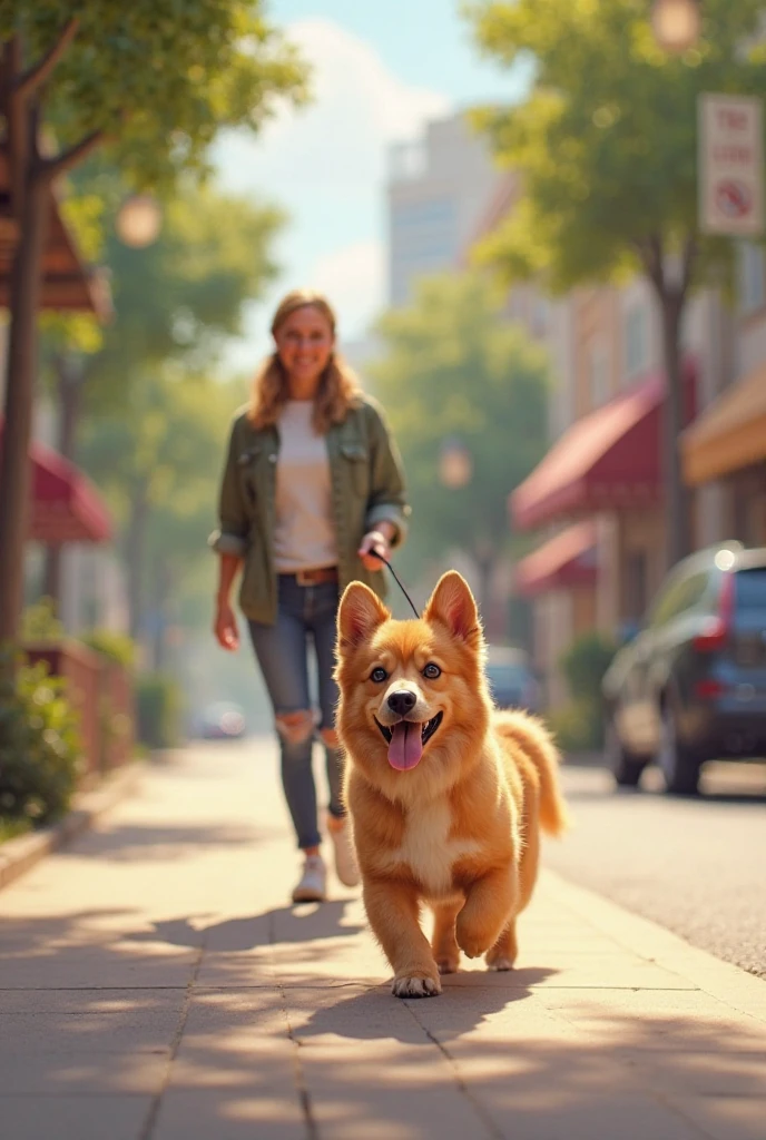Dog they're walking