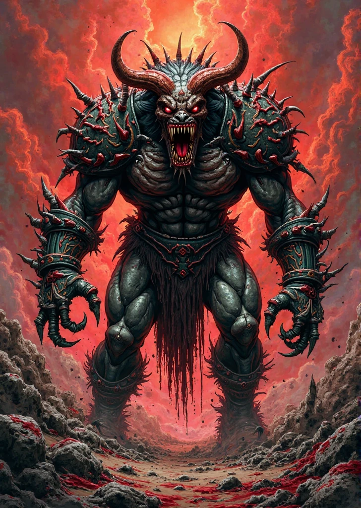 devil, Behemoth, curse, muscle, Overbearing,Skull