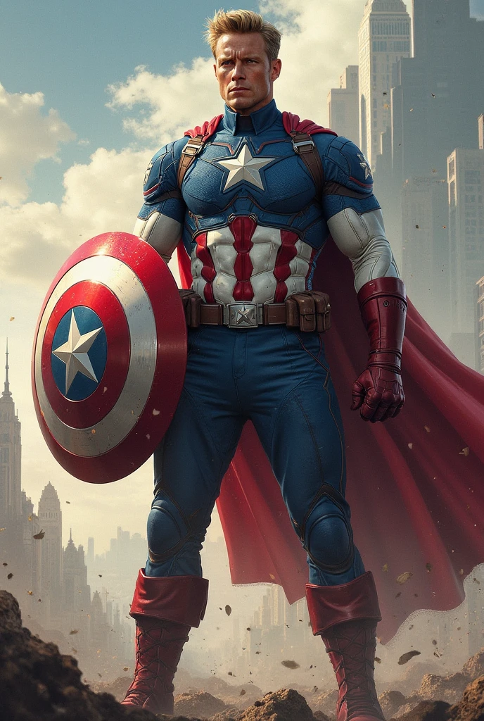 Ronaldo in Captain America clothes wallpaper