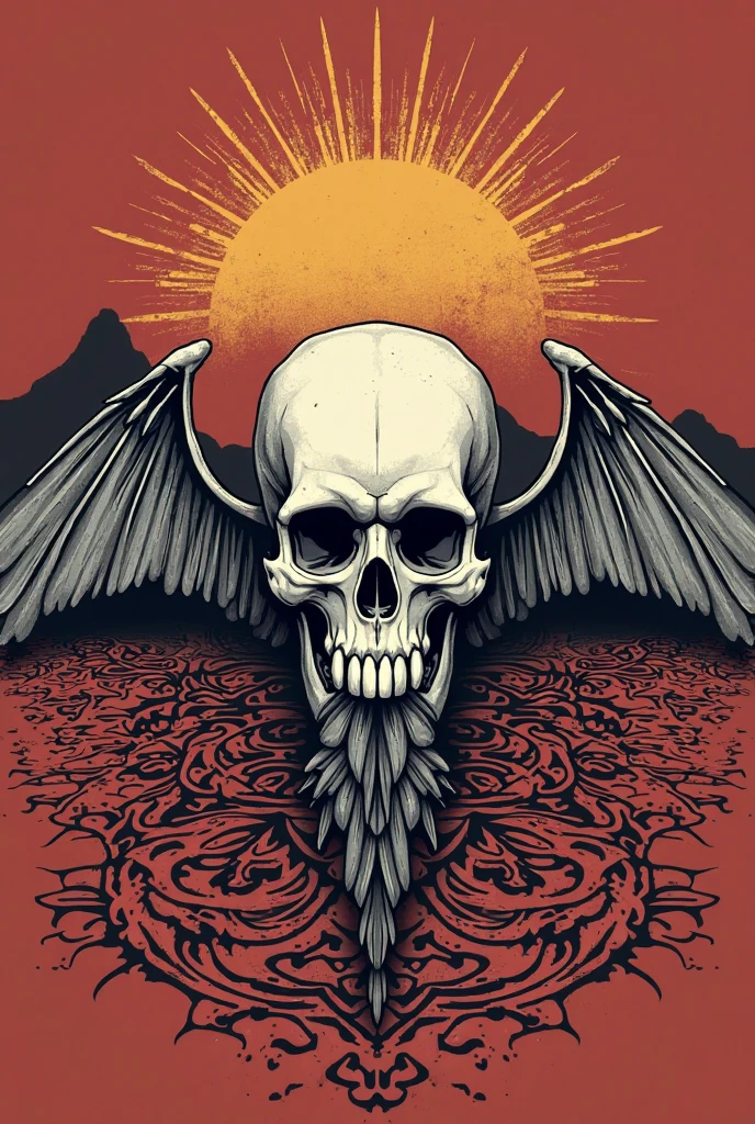 Emblem for rock band called The Fours Nation