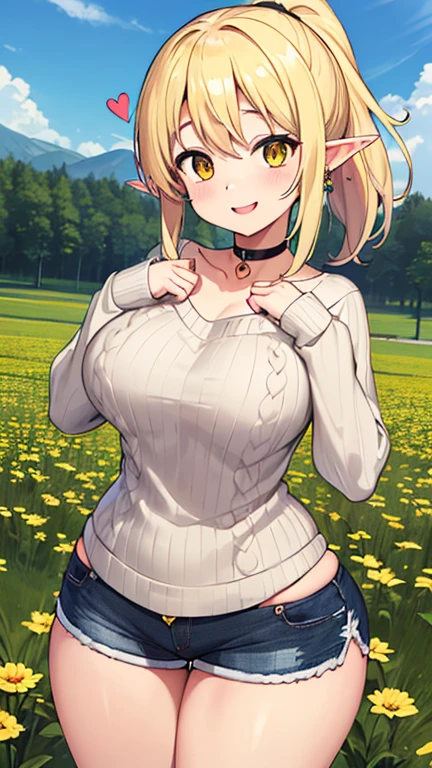Anime character, blonde hair, green eyes, farmer, overly large breasts, friendly smile, carrying milk bucket, farm background, NSFW