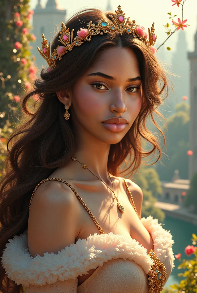 "Ebony Elegance" by Satori Canton. photograph style, stunningly beautiful black ballet dancer, close up, opulent dance studio, perfect makeup, hyperdetail eyes, Extreme camera angle. Perfect light by Vladimir Volegov. Perfect makeup. Vivid colors