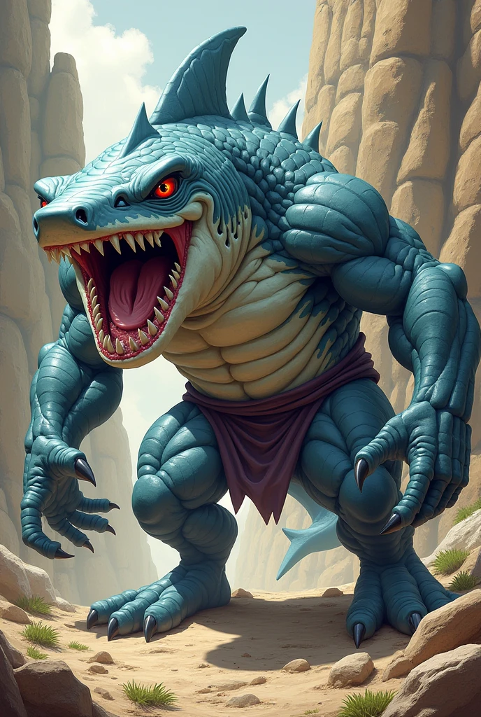 Jeff the land shark logo