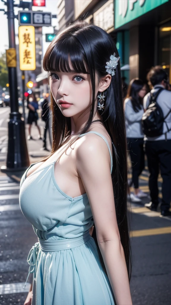 <lora:windlift:0.8>, elf, earrings, pop style, glowing, (surprised girl with a shiny white dress) , hairband, shoes, (windlift:1.1), standing, underwear, panties, (oppai:1.3, huge breasts),
(cute:1.1,solo, 1girl, adorable), (full body:1.4), soft light,
perfect(face ,eyes , nose, hands , arms), detailed fingers, extremely detailed eyes and face, beautiful detailed nose, beautiful detailed eyes, extremely detailed, CG, 8k wallpaper, Amazing, finely detail, (masterpiece:2.0, best quality), (intricate details, depth of field), beautiful detailed girl, (RAW photo, best quality), (realistic, photo-realistic:1.3),
glossy pink lips, aqua eyes, ((long hair), (colorful gradient multi-colored black hair)), (scenery, day time, outdoors, town, city), (wide, fisheye angle view), <lora:more_details:0.5>, slender figure, dynamic posture,