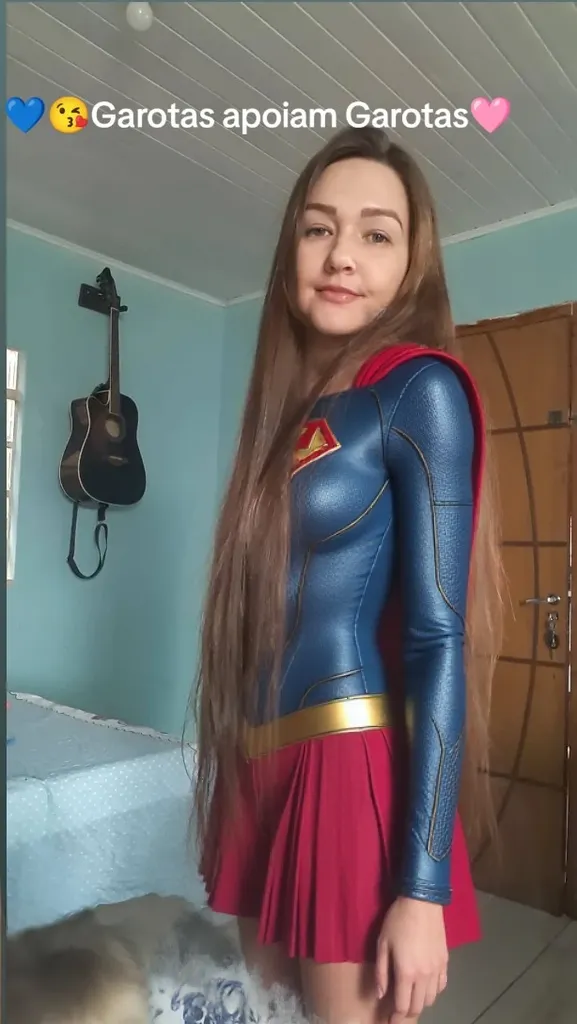 RAW, Best quality, high resolution, realistic, masterpiece: 1.3), Supergirl, black hair, perfect nose, perfect lips, perfect eyes, smiling, detail :1.2), supergirl in short red skirt, shinny blue skinsuit, full body image detail, watery eyes, RAW, Best quality, high resolution, masterpiece, duchenne smile, toothy smile, sitting high on the ledge of a building, cross legs, spread legs wide open showing white lace panties, red skirt, show cameltoe, medium thick thigh, supergirl, outdoor Switzerland, clear cloudy sky, natural color, full body picture.