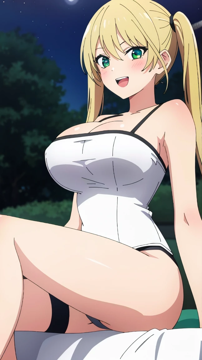 anime girl in lingerie with a big breast standing in front of a door, seductive anime girl, OPPAI, Ecchi anime style, ecchi, beautiful seductive anime teen, beautiful anime girl squatting, Moe anime art style, ecchi style, beautiful and seductive anime woman, attractive anime girl, anya from the spy family x, nishimiya shoukoYamada mocking smile_yellow, 1chica , by rubio, alone, wide, hair ornament, , smile, bow, red eyes my dress darling anime, beautiful seductress