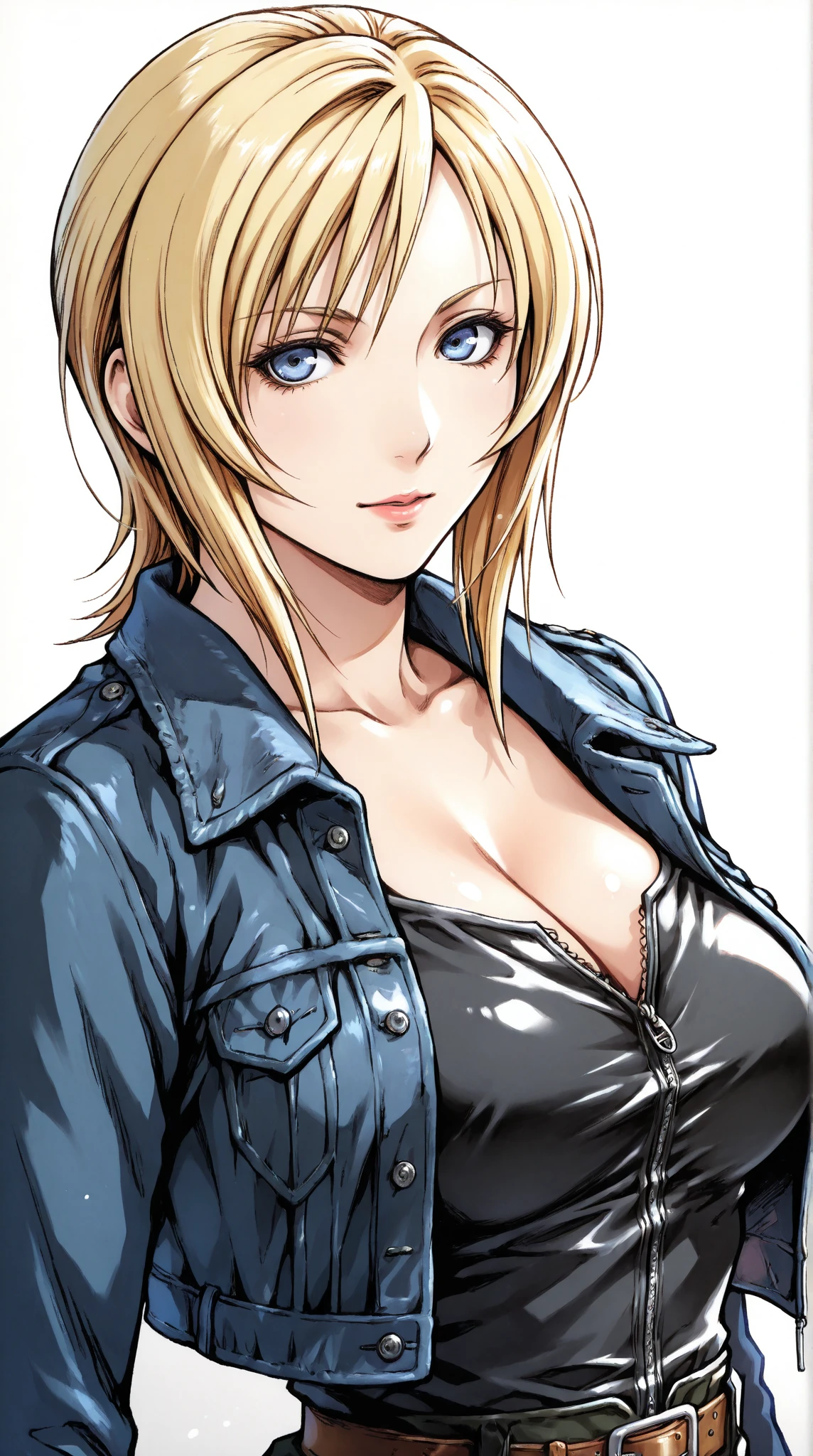 score_9, score_8_Excellent, score_7_Excellent, score_6_Excellent, score_5_Excellent, score_4_parasite eve, Aya Brea, blue eyes, sexy underwear、
