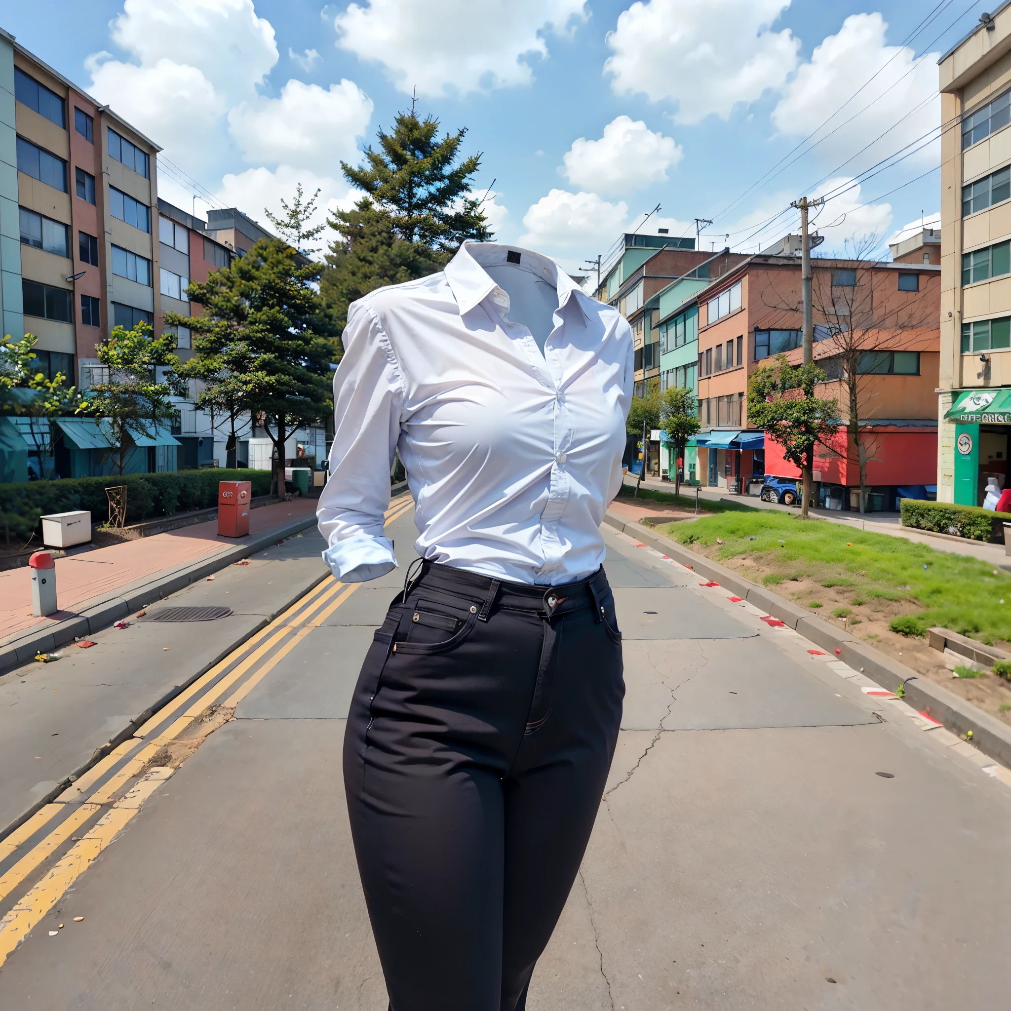 leather leggings, cute blouse, shopping, cute pose, (invisible, no humans, headless, faceless:1.5), (close-up to breasts), big hip, cute big breasts, (8k, RAW photo, best quality, masterpiece, high resolution, extremely detailed CG:1.2), (realistic, photo-realistic:1.37), photon mapping, radiosity, ((Hasselblad photography)), physically-based rendering
