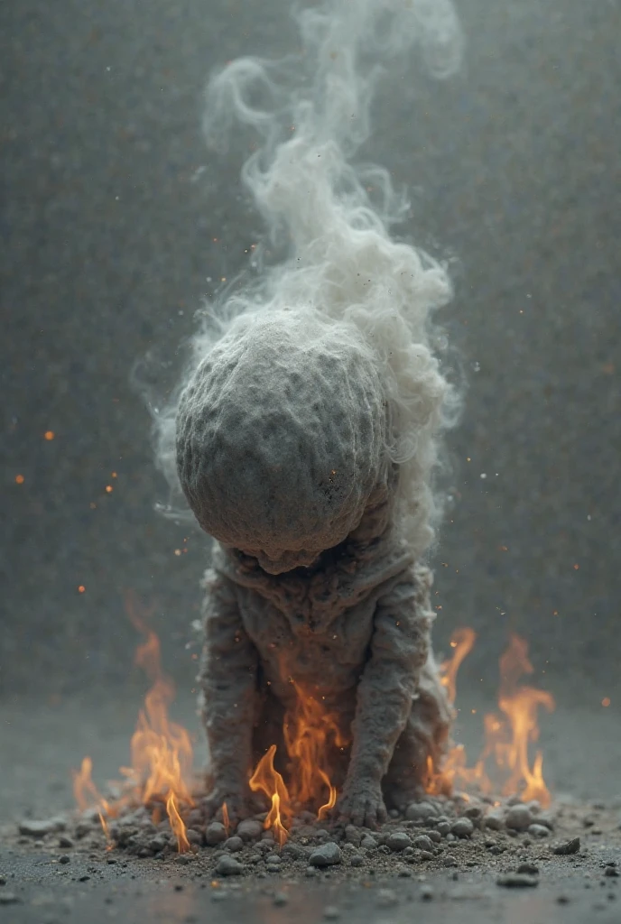 arafed image of a baby in a pile of sand, very scary photo, spiritual eerie creepy picture, a disembodied head screaming, horror photography, surreal neil gaiman's sandman, creepy!!, scary picture, paranormal monster, horror dramatic moment, menacing!!!, exploding into dust, creepy!!!, scary picture in color, scary ghost