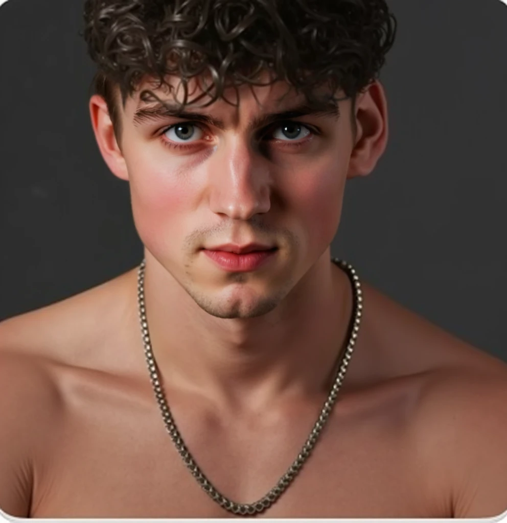 Hairy chest male ager with piercing nipples and a cockring with no underwear was a nude model