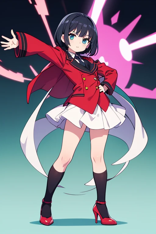 masterpiece, top quality, best quality), pixel,pixel art, 1 girl, goalkeeper girl, yugioh, fullbody, no background, long straigh hair, soccer girl, gloves, protagonist, white skin, short, goalkeeper pose, black hair, japanese girl, asian girl,