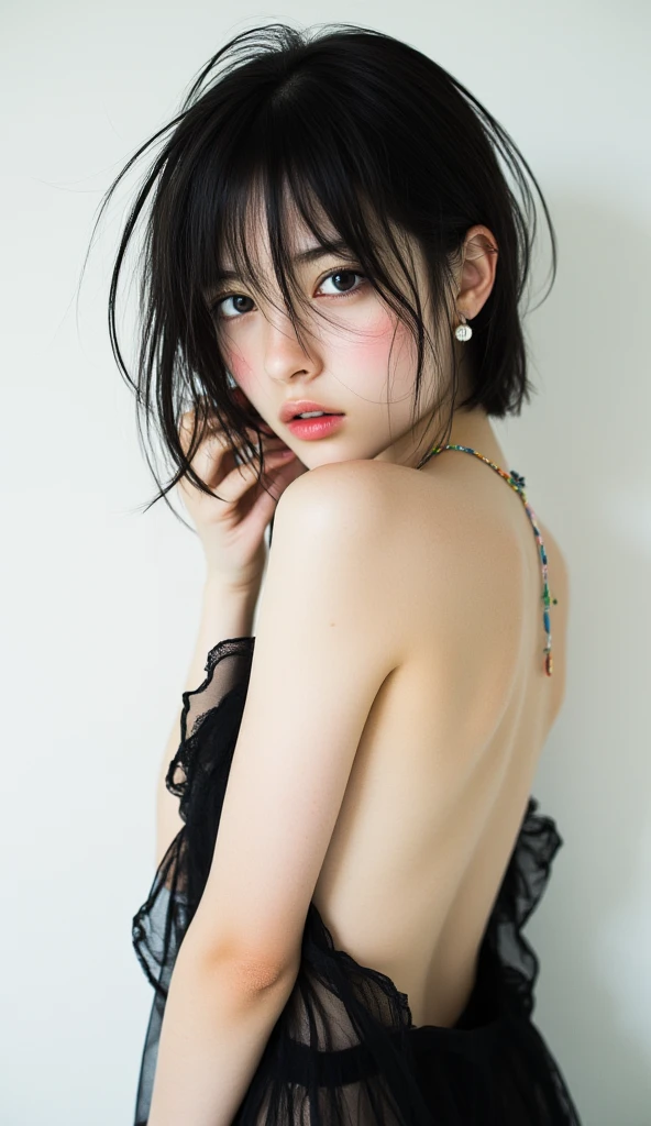 (Browsing Caution:1,4),Mix 4, (8k, RAWphotograph, Highest quality, Tabletop: 1.45), (Realistic, Realistic: 1.37),illumination, night, プロのillumination, photographn mapping, Radio City, Physically Based Rendering, Gradient Brunette, 高品質のphotograph, High resolution, 1080P, (Detailed facial depiction), (Detailed description of the hand), (Delicate CG), Extreme light and shadow, Rich details, (Detailed facial features), (Highest quality), Look in front of you, Highly detailed face, Highly detailed lips,  超High resolution, (truth: 1.4), photograph, 1 Girl, [(sad)],  , Thin limbs, movie, Cool pose, I Cup, Highest qualityな完璧なボディ, photographのような, (1 Girl: 1.3), Perfect balance, (Huge, Perfect breasts, Areola),(Realistic, Realistic:1.37),One Girl, Cowboy Shot,Professional Lighting, Photon Mapping, Radio City, RAWphotograph、(Realistic:1.4)、Octane Rendering、Complex 3D rendering with ultra-detail, Studio Soft Light, Rim Light, Crisp details, Super detailed, Realistic skin texture, detailed aspects, Beautiful details in the eyes, Highly detailed CG Unity 16k wallpaper, Compensate, (Detailed Background:1.2),Highest quality, 超High resolution, Tabletop, One Girl, One Girl,alone, Upper Body,Show Viewer, White Background, Bobcut, short hair, Multicolored Hair, Compensate , Lips parted, Black Lips, eyeliner, Gothic, Goth Girl,((Multicolored Hairの色:1.4)),(((Completely naked))),(((nsfw))),((Small breasts:1.2)),(((nsfw))),
