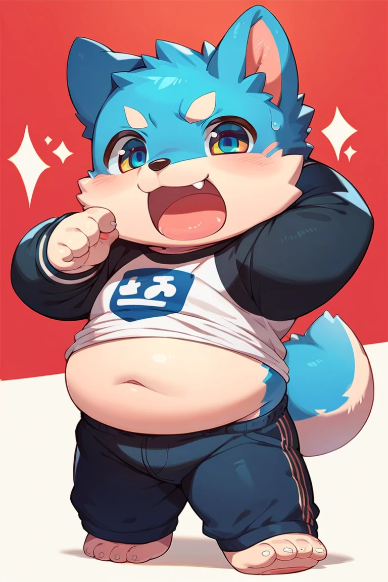 beautiful, chubby, (very short hair), (pudgy face), (naughty), ((high school students!), (handsome), thick, overweight, beefy, (nipples), (cute), (little brat), (naughty brat), (へそ), ぽっちゃりした体, big belly, 汗ばんだ体, (臭そうな体), (fullbody)