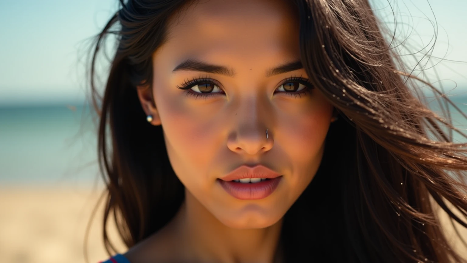 The beautiful girl crazy about sexual.
