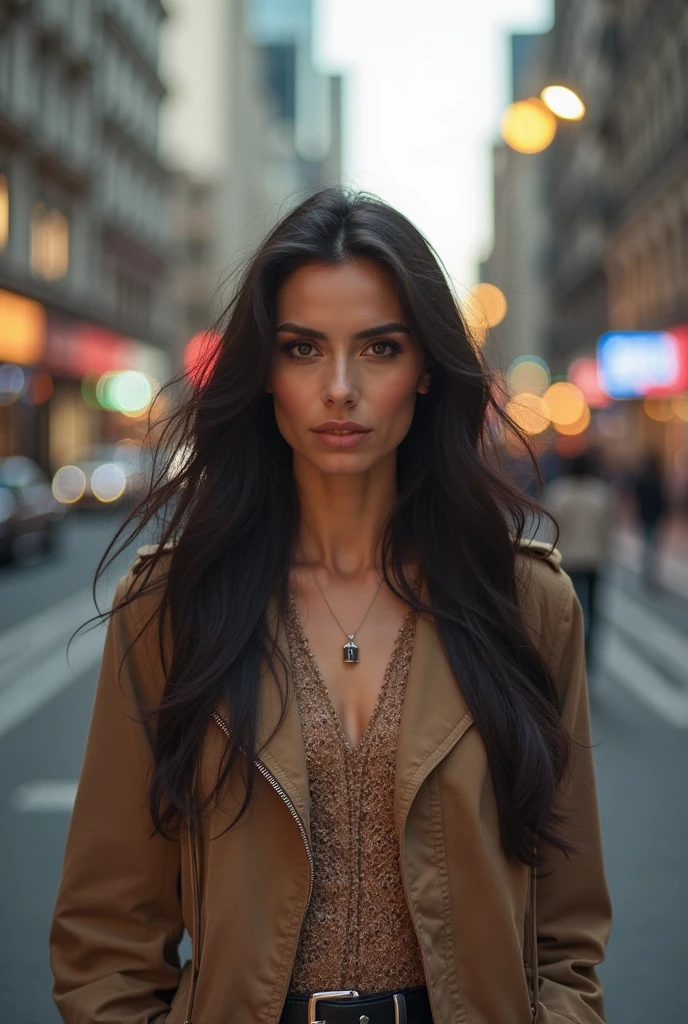 A young beautiful lady stay in so many man and she asked them where is bus stop