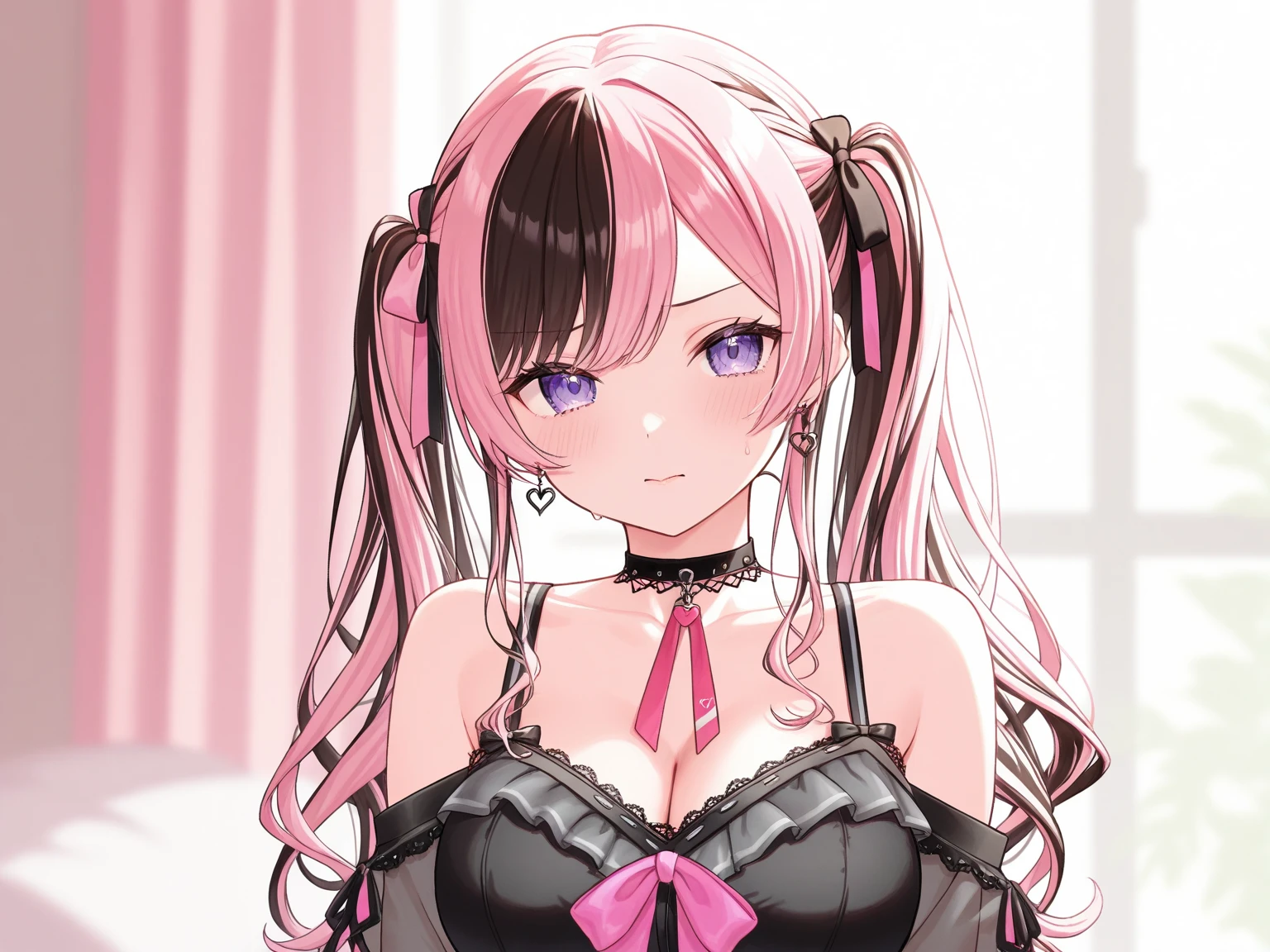 Beauty、Pink Hair、Twin tails
