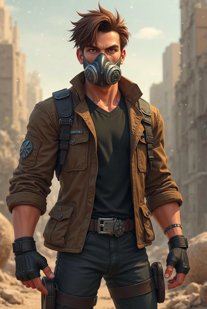 men with bandit bandana s and a woman with bandit bandana on face,coming out of a smokescreen on a city street,wild west,villain,smoke,dust,artwork,3D,4K,Detailed,Realistic