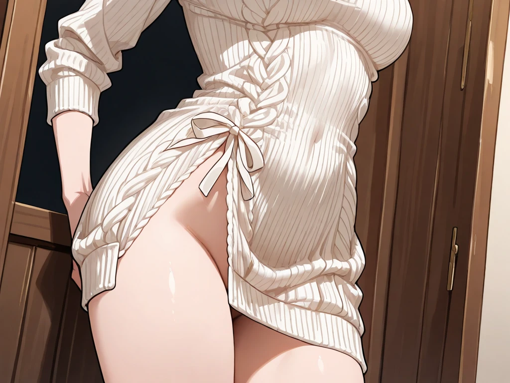 Animemilf pussy pubic hair disgusting pee near open leg