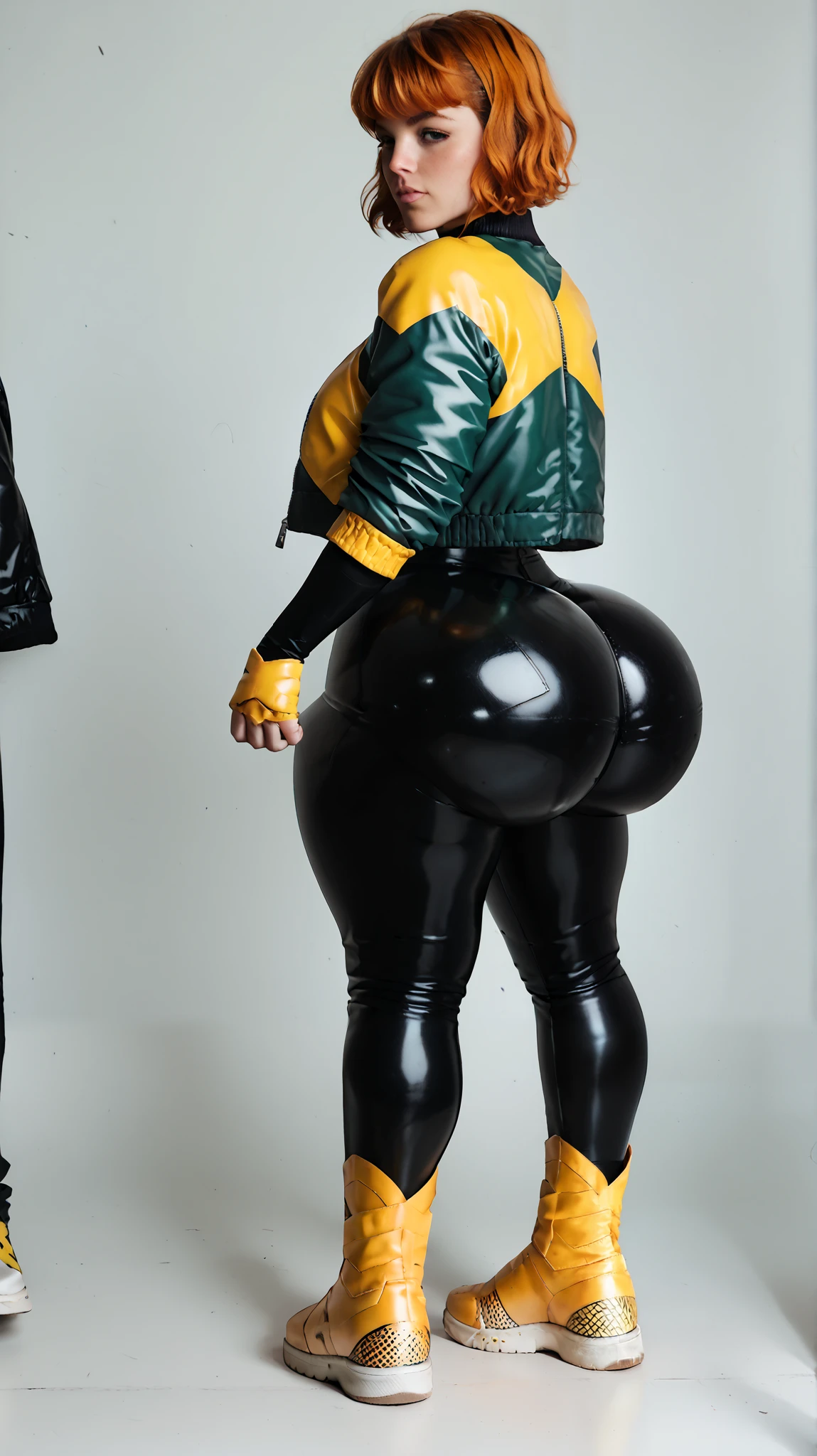 Three African American women, in love, kissing, sexy, comic con background, detailed, photorealistic, full body, passion, affectionate, anime costume, anime Naruto clothes, cosplay, lesbian lover, big ass, no shirt, no bra